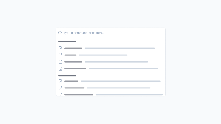 CommandPalette preview